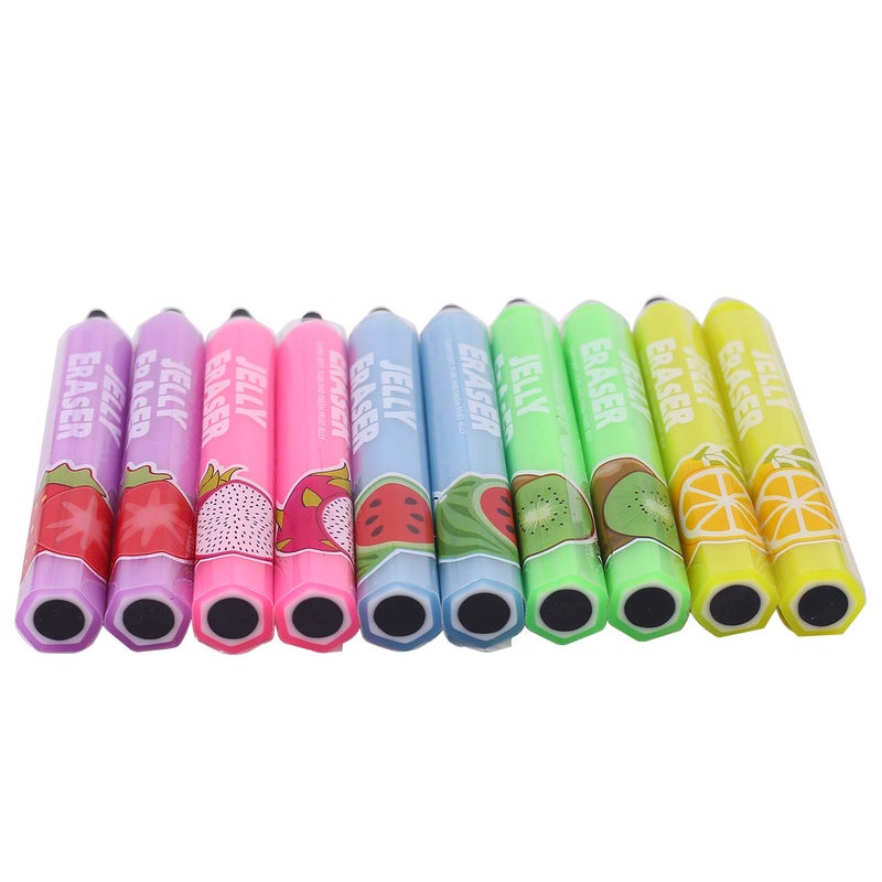 Ipienlee 20 pcs Pencil Erasers Eraser Funny Portable Cube Pen-Style Eraser for Artist 5 Color Jelly Erasers - Image 3